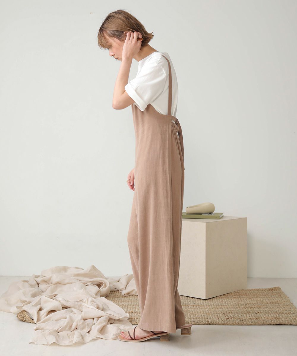LINEN BLEND GATHERS All-IN-ONE