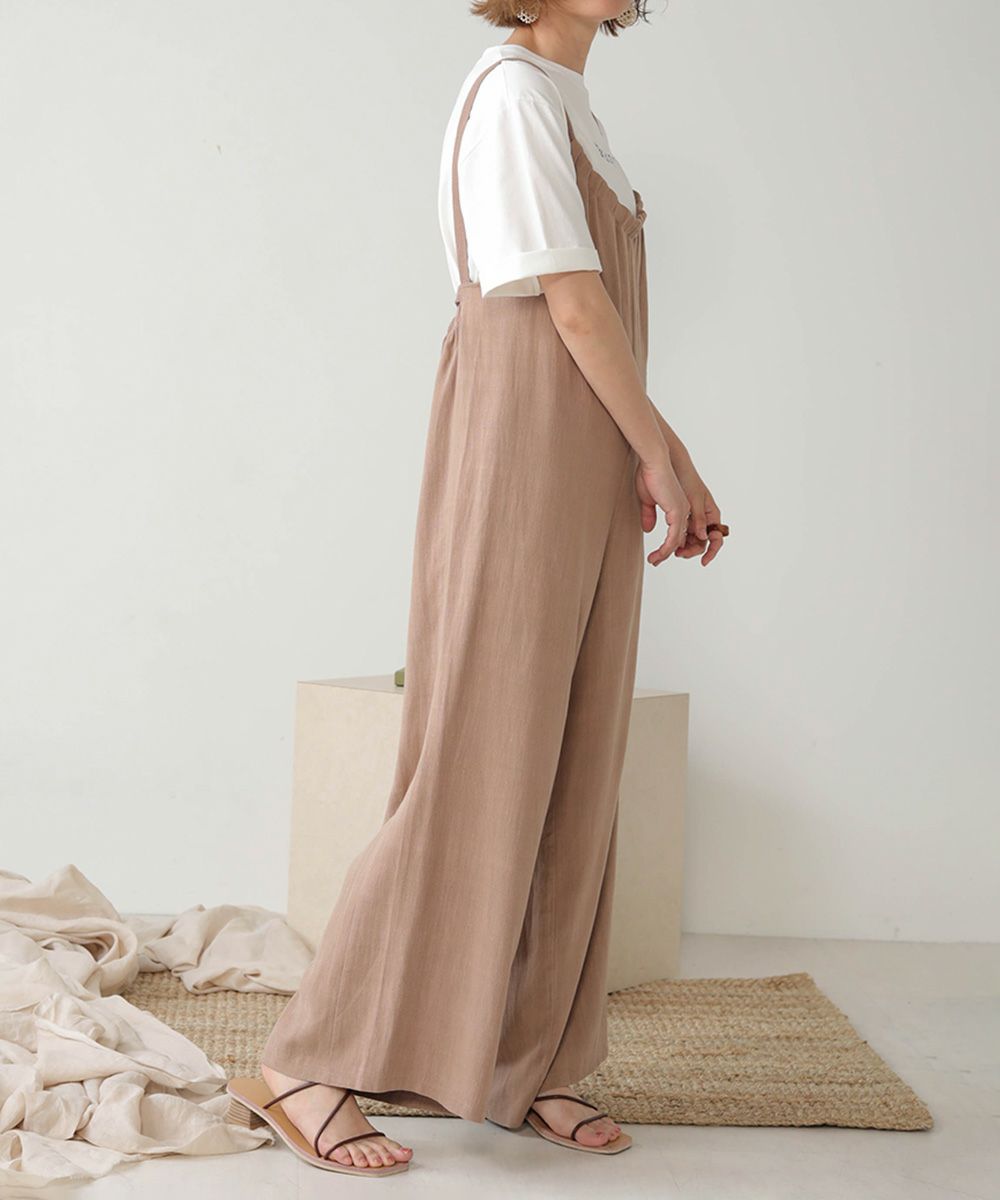 LINEN BLEND GATHERS All-IN-ONE