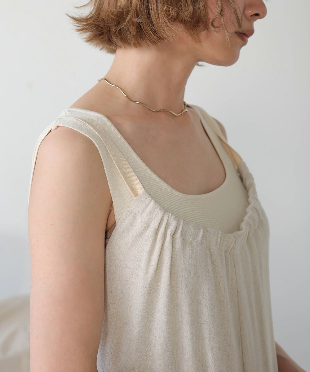 LINEN BLEND GATHERS All-IN-ONE