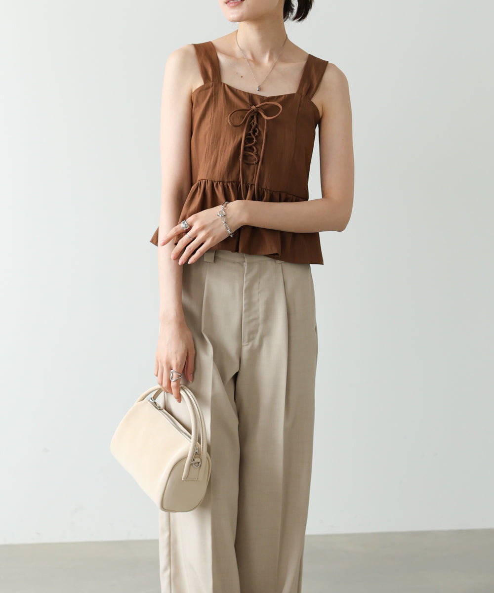 ペプラムキャミセットアップ