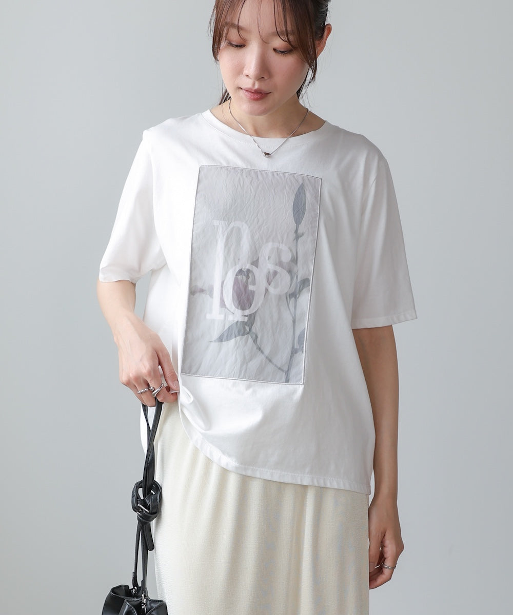 フラワーロゴプリントTee【Select by Bou Jeloud】