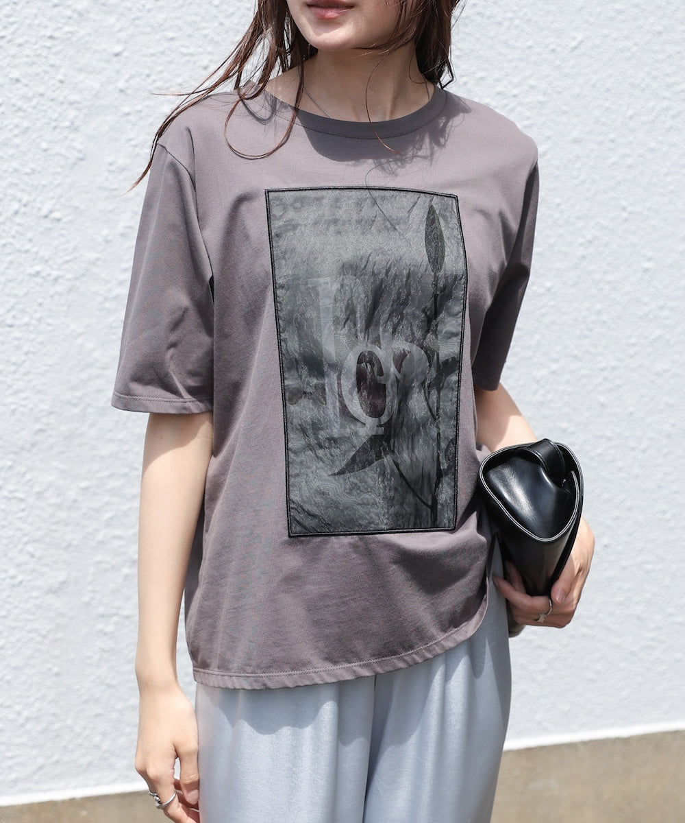 フラワーロゴプリントTee【Select by Bou Jeloud】