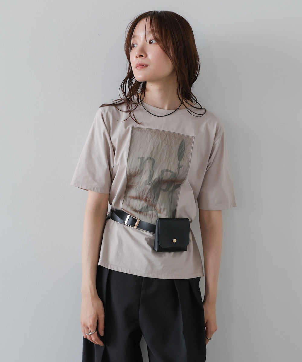 フラワーロゴプリントTee【Select by Bou Jeloud】