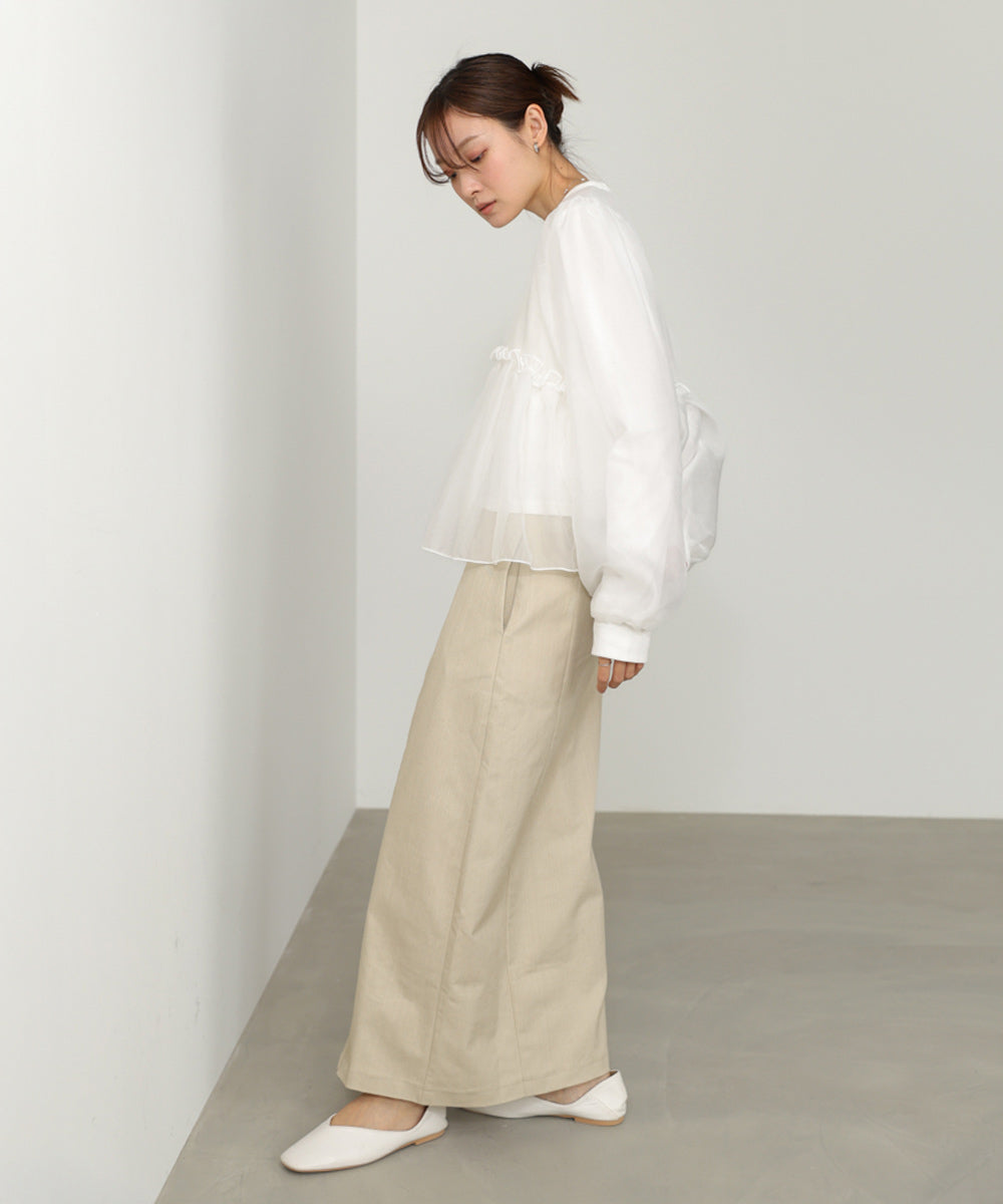 シアーレイヤードフレアカットソー