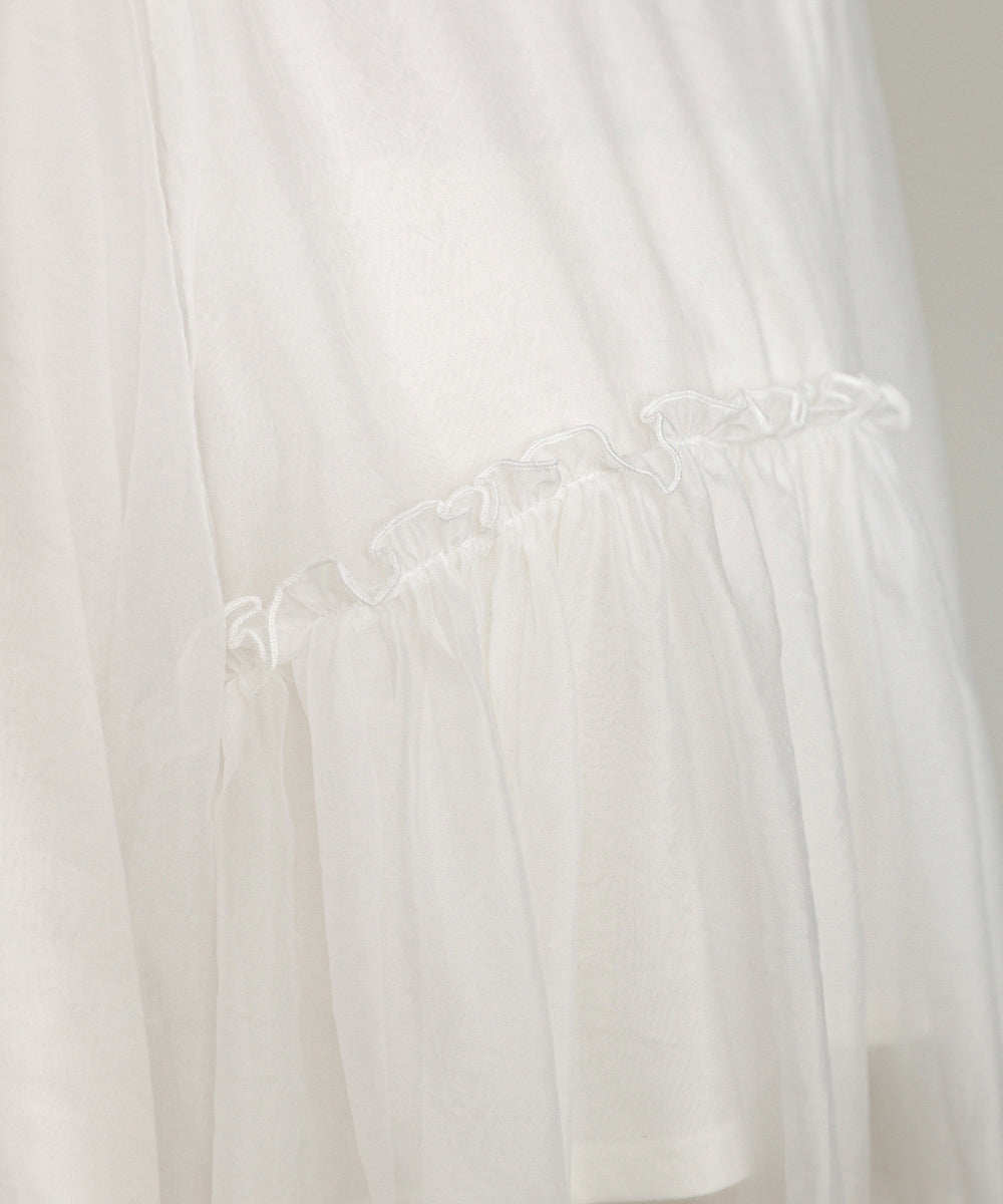 シアーレイヤードフレアカットソー