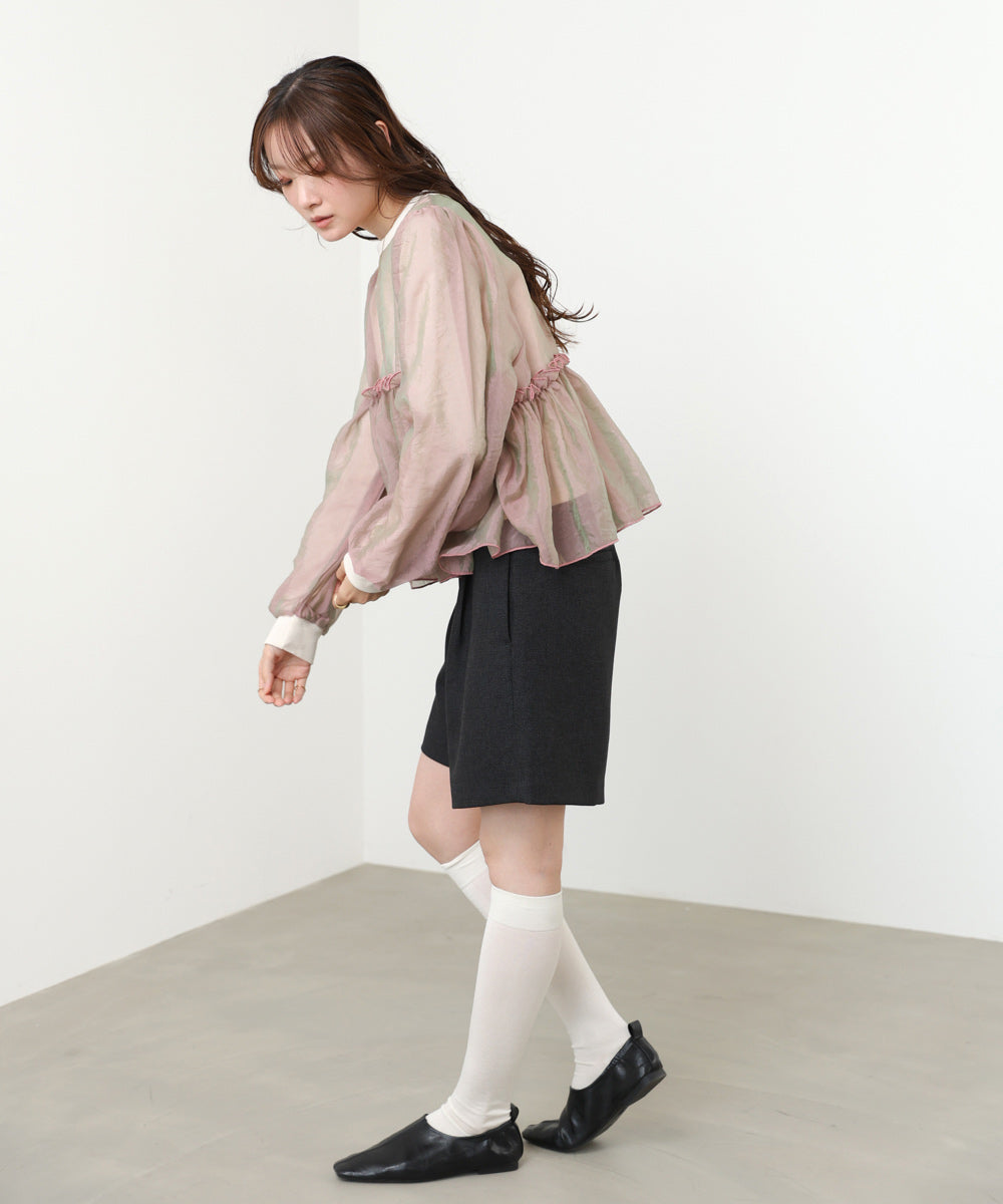 シアーレイヤードフレアカットソー