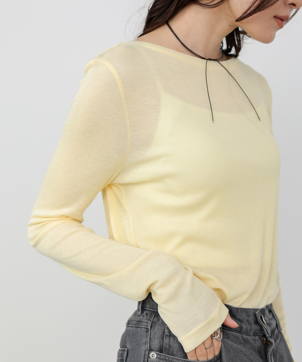 ベーシックセミシアーカットソー