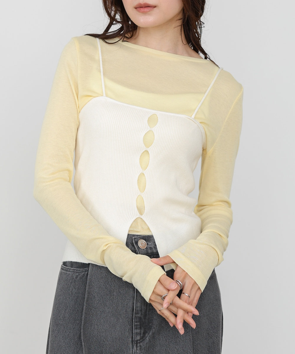 ベーシックセミシアーカットソー