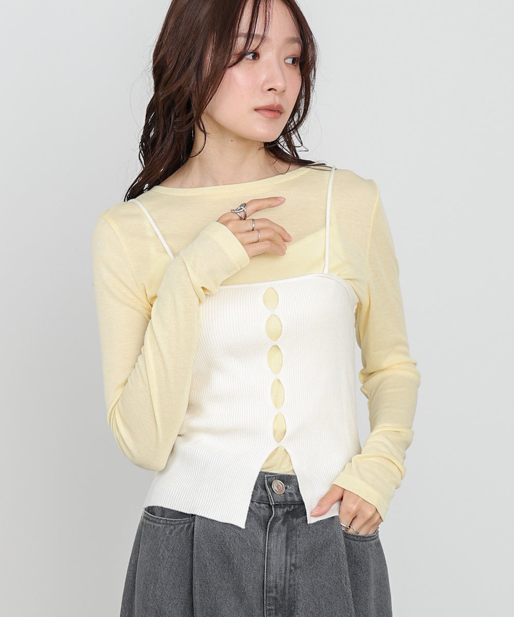 ベーシックセミシアーカットソー