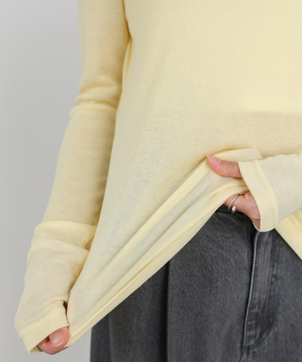 ベーシックセミシアーカットソー