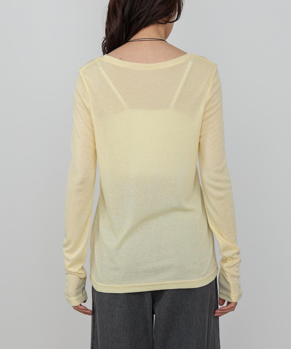 ベーシックセミシアーカットソー