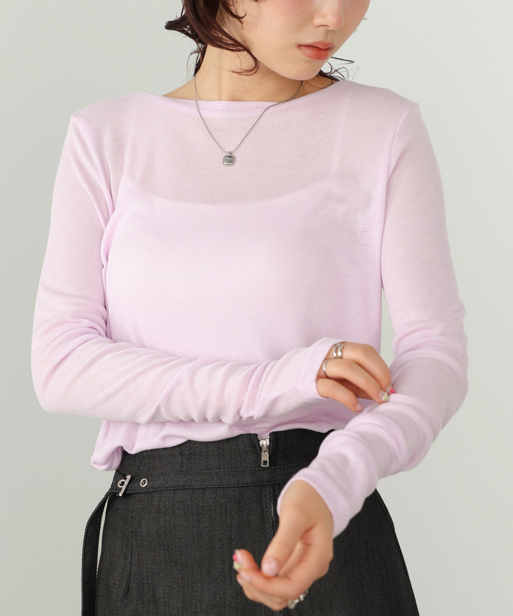 ベーシックセミシアーカットソー