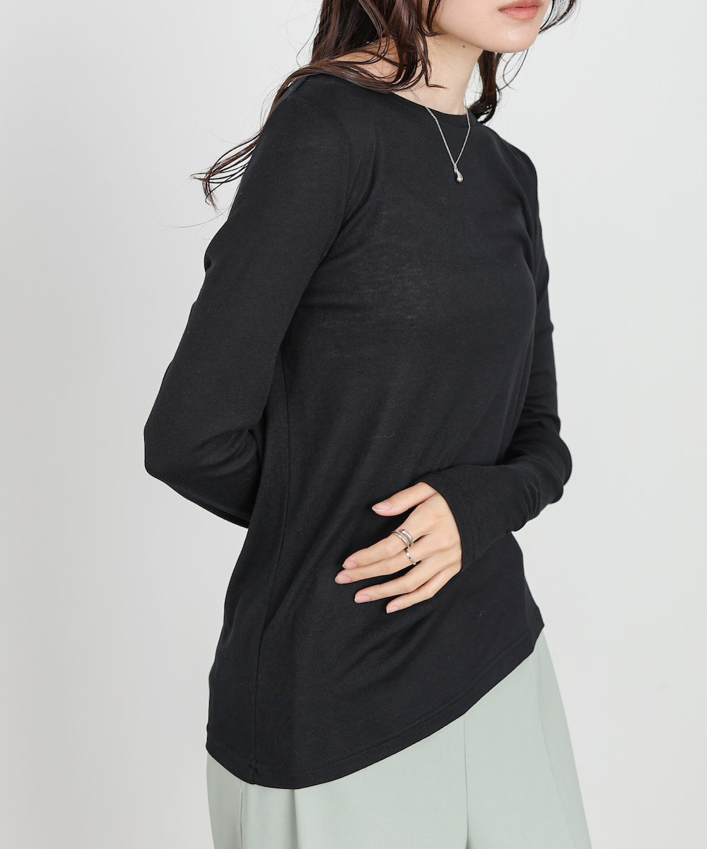 ベーシックセミシアーカットソー