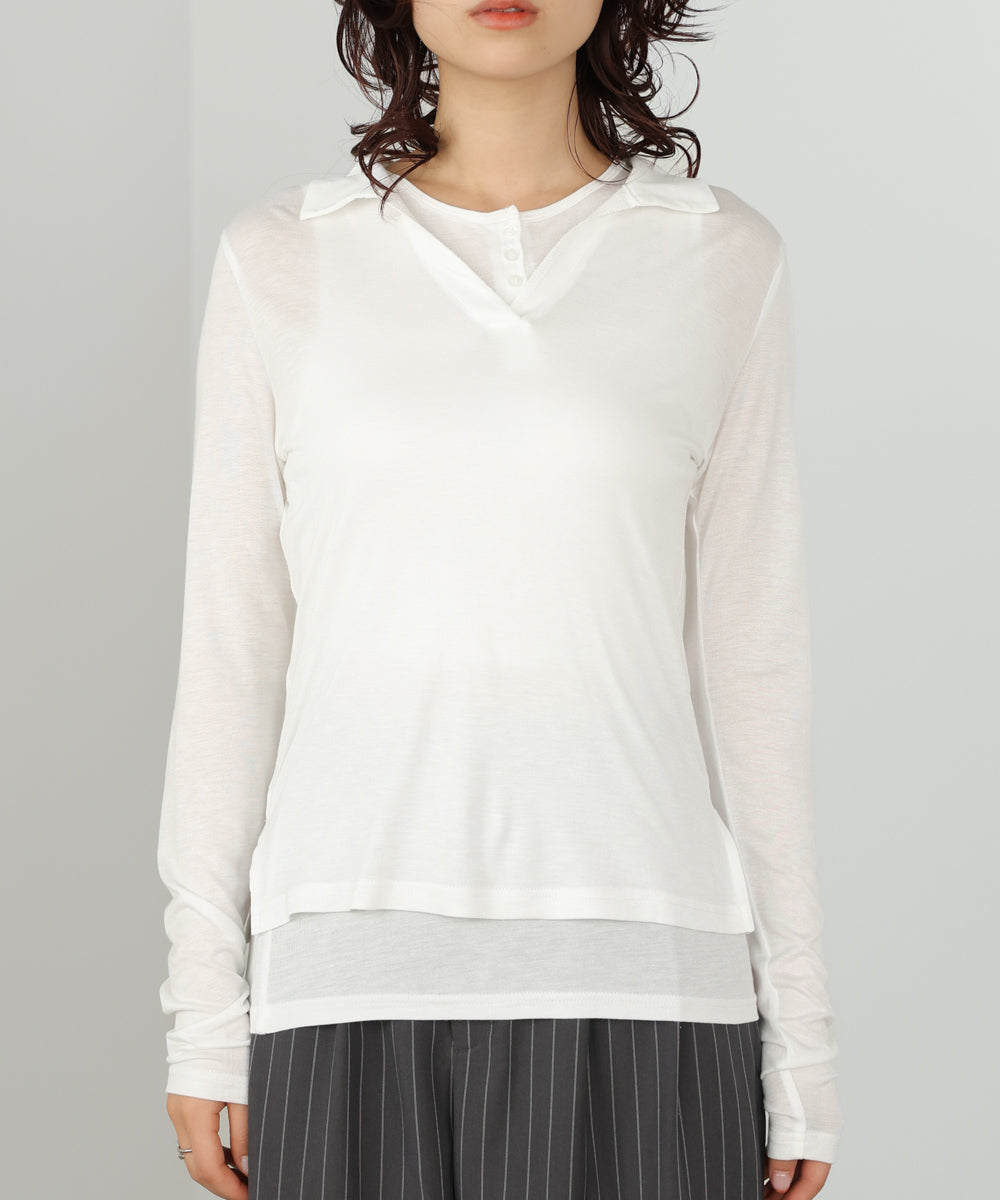 スキッパーカットソー+タンクSET