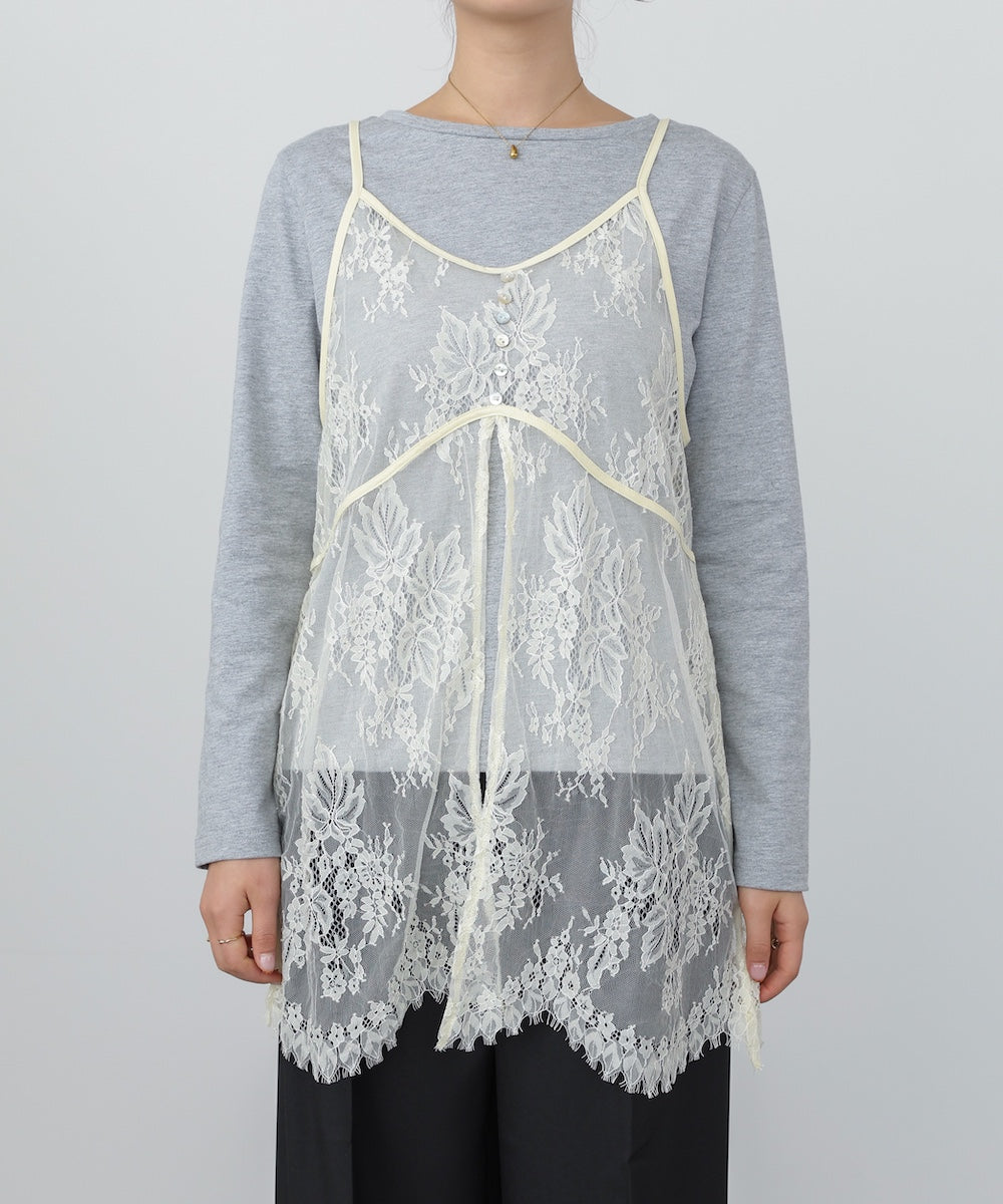 レースビスチェ+カットソーSET