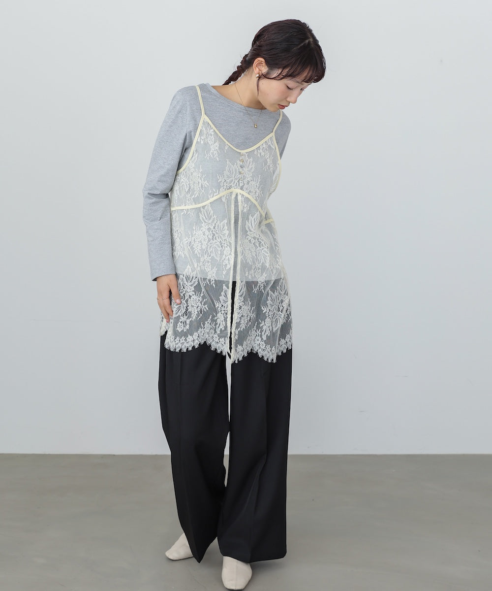 レースビスチェ+カットソーSET