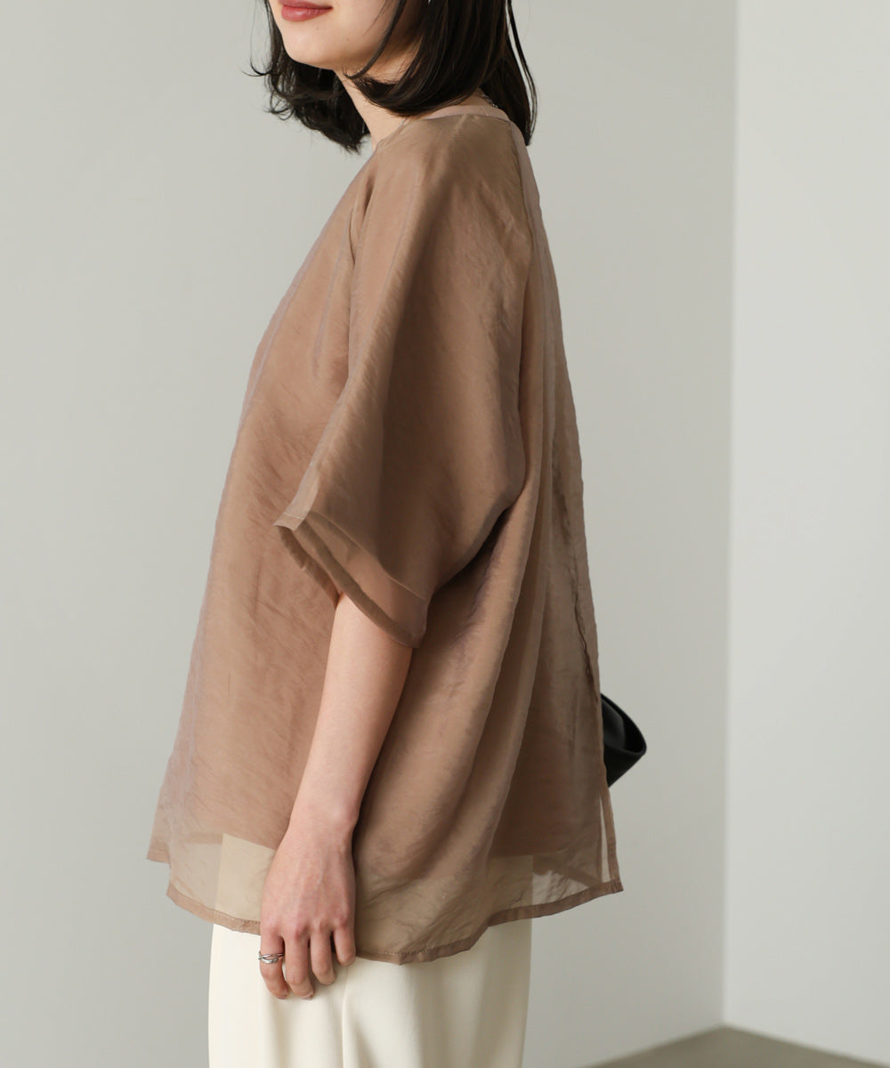 シアーレイヤードライクカットソー