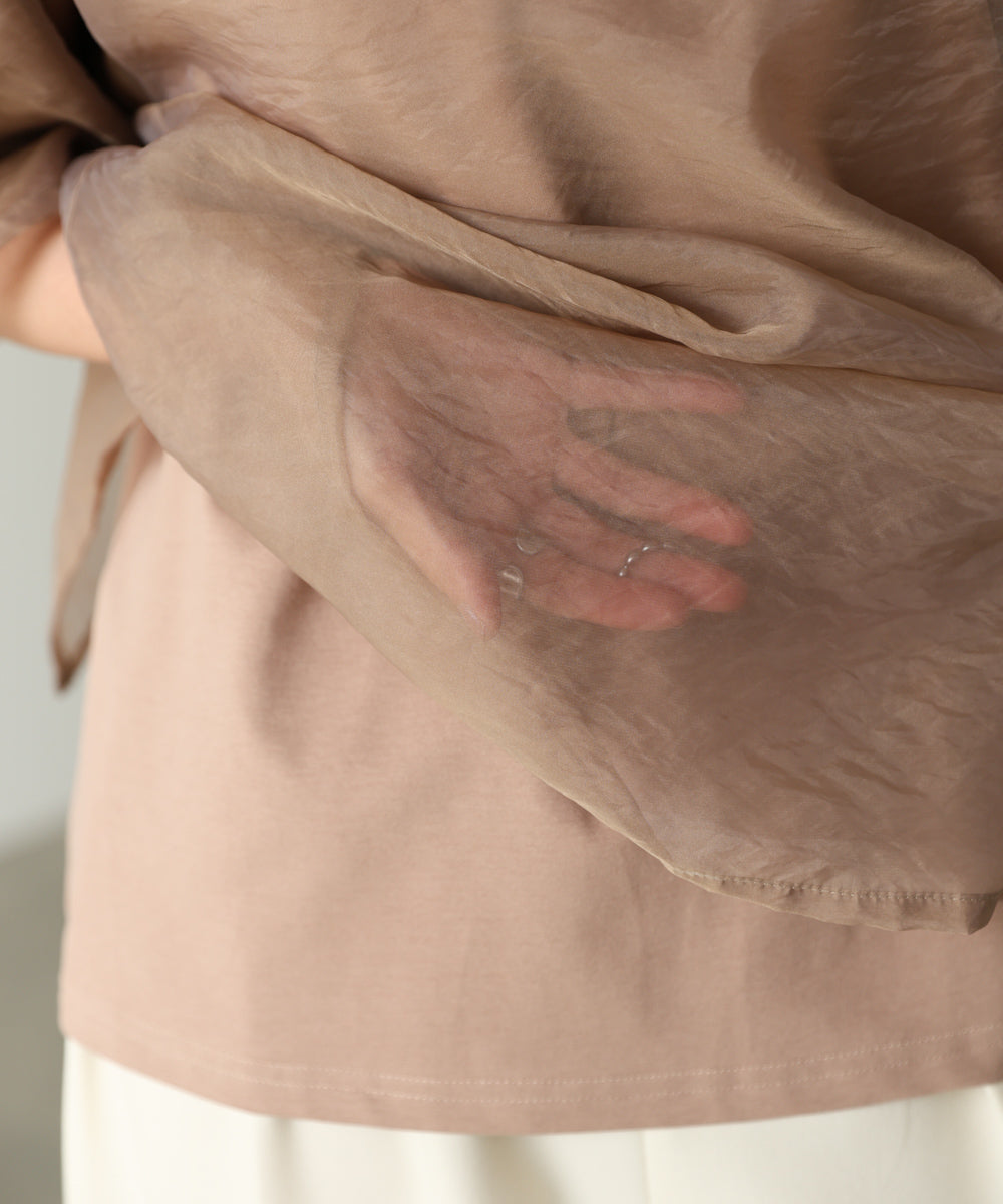 シアーレイヤードライクカットソー