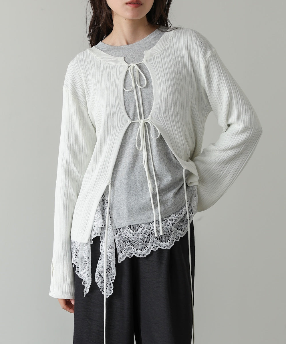 レースレイヤードロンT