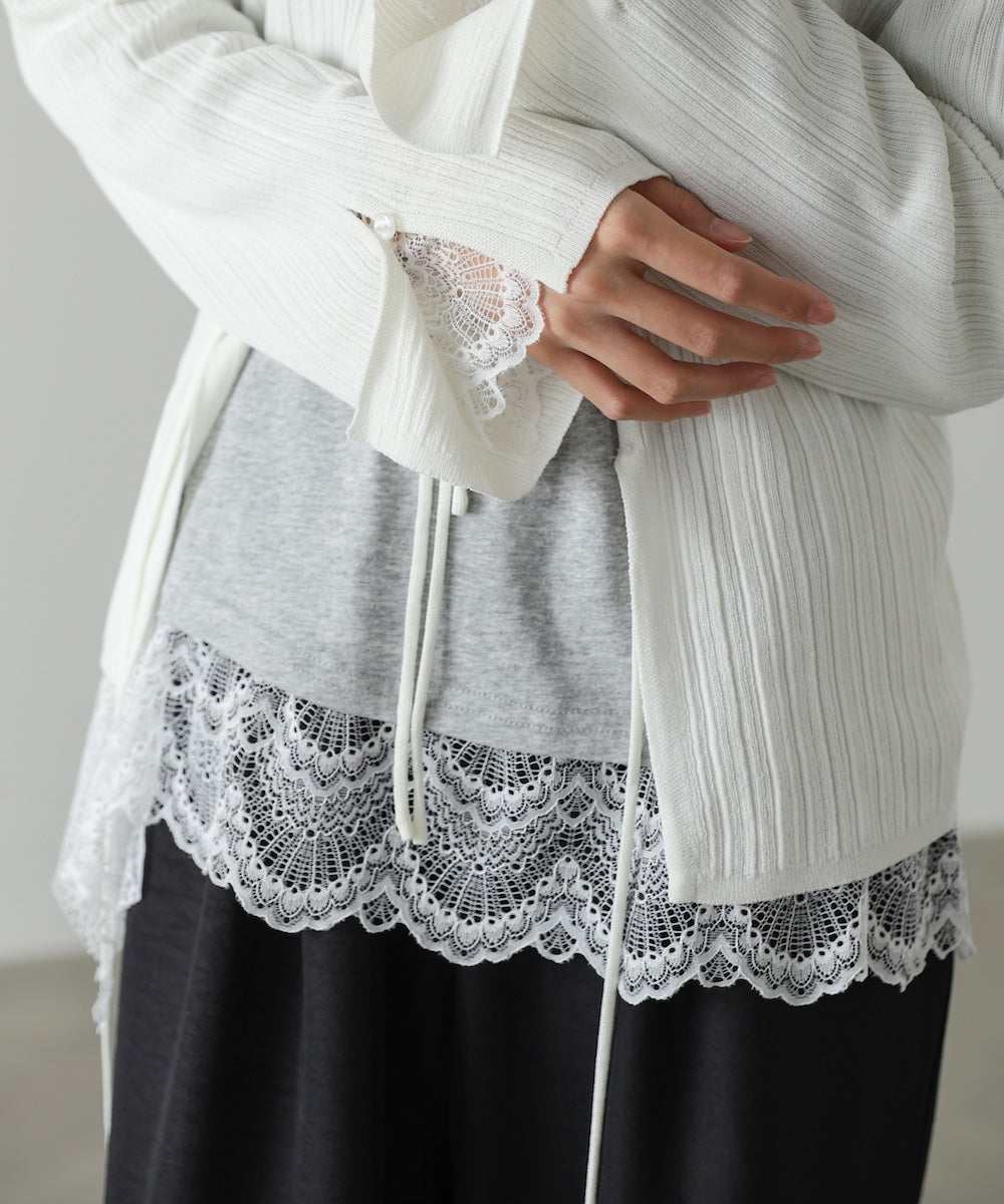 レースレイヤードロンT