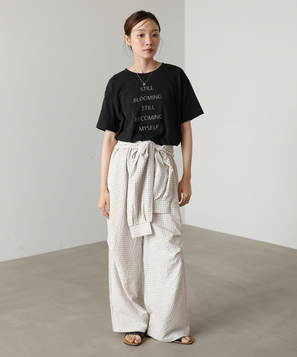 立体プリントオーバーサイズロゴTEE