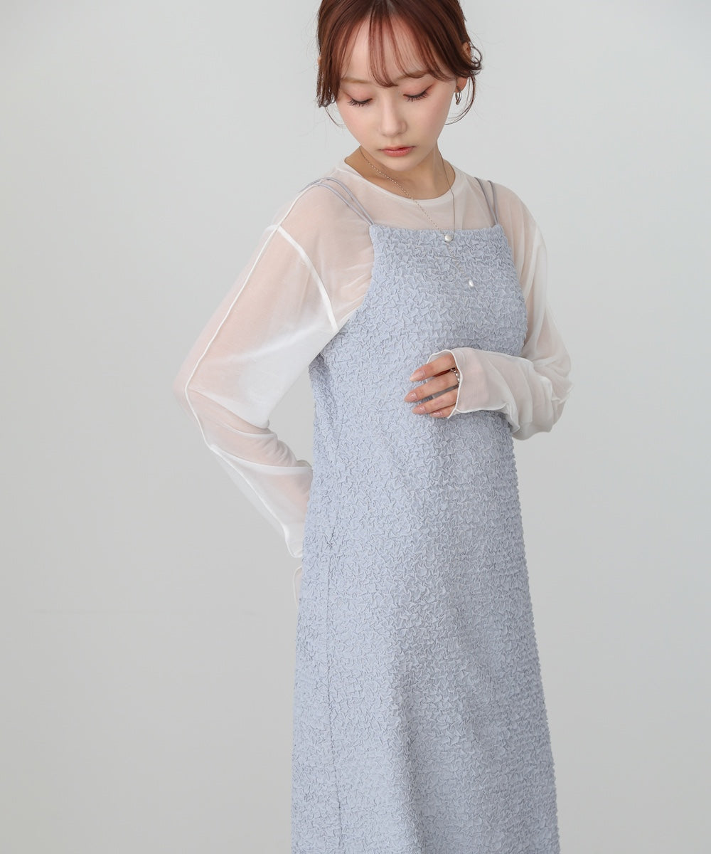 【選べるサイズ展開】ホイップカップ付キャミワンピース