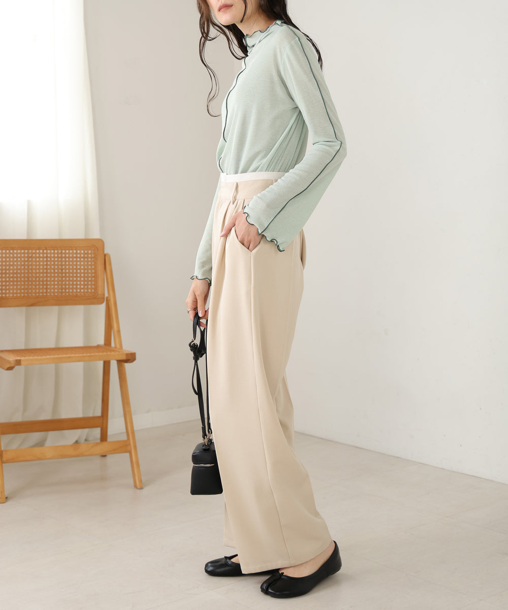 前後2WAY配色メロウカットソー