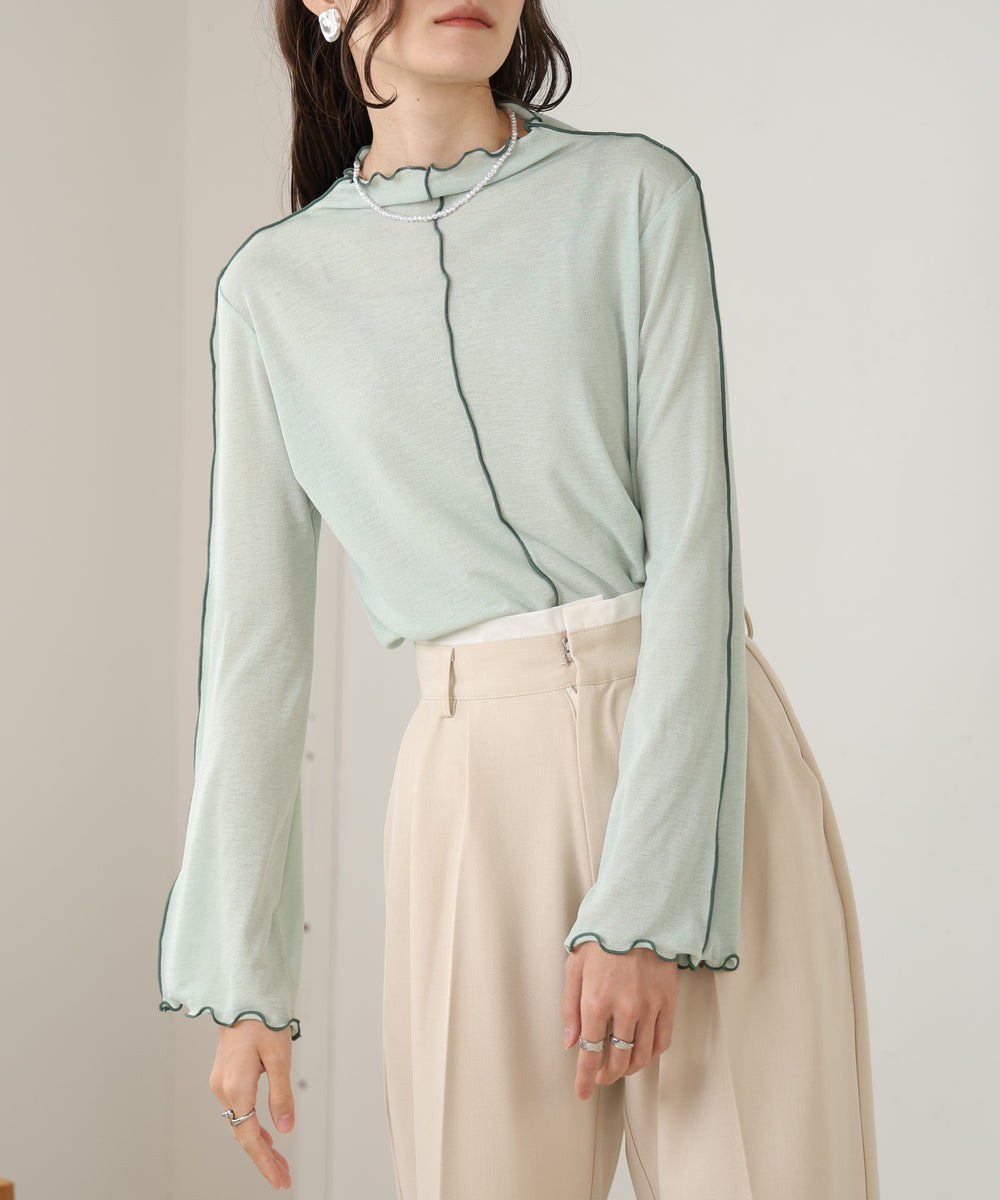 前後2WAY配色メロウカットソー