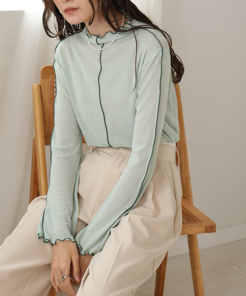 前後2WAY配色メロウカットソー