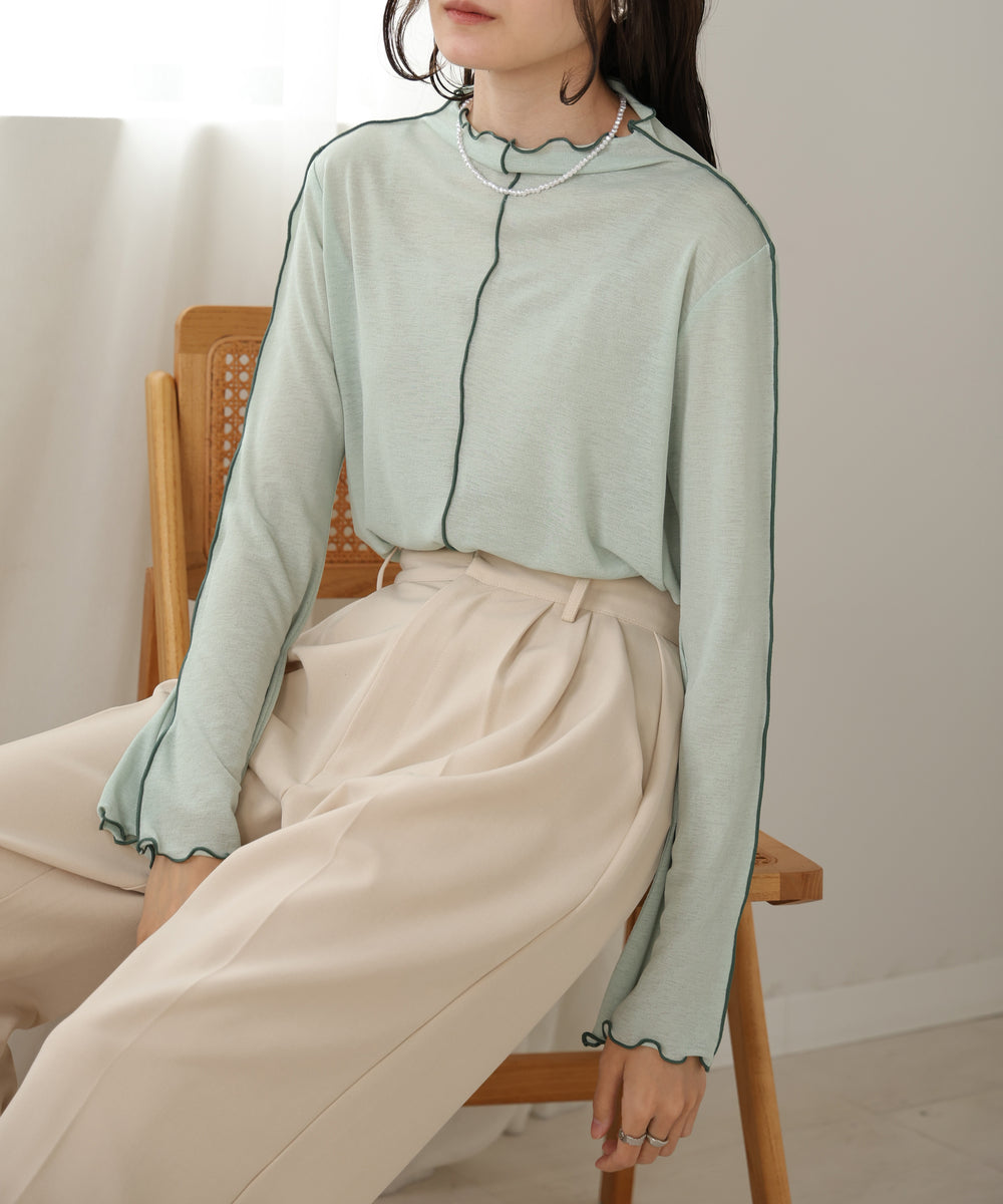 前後2WAY配色メロウカットソー