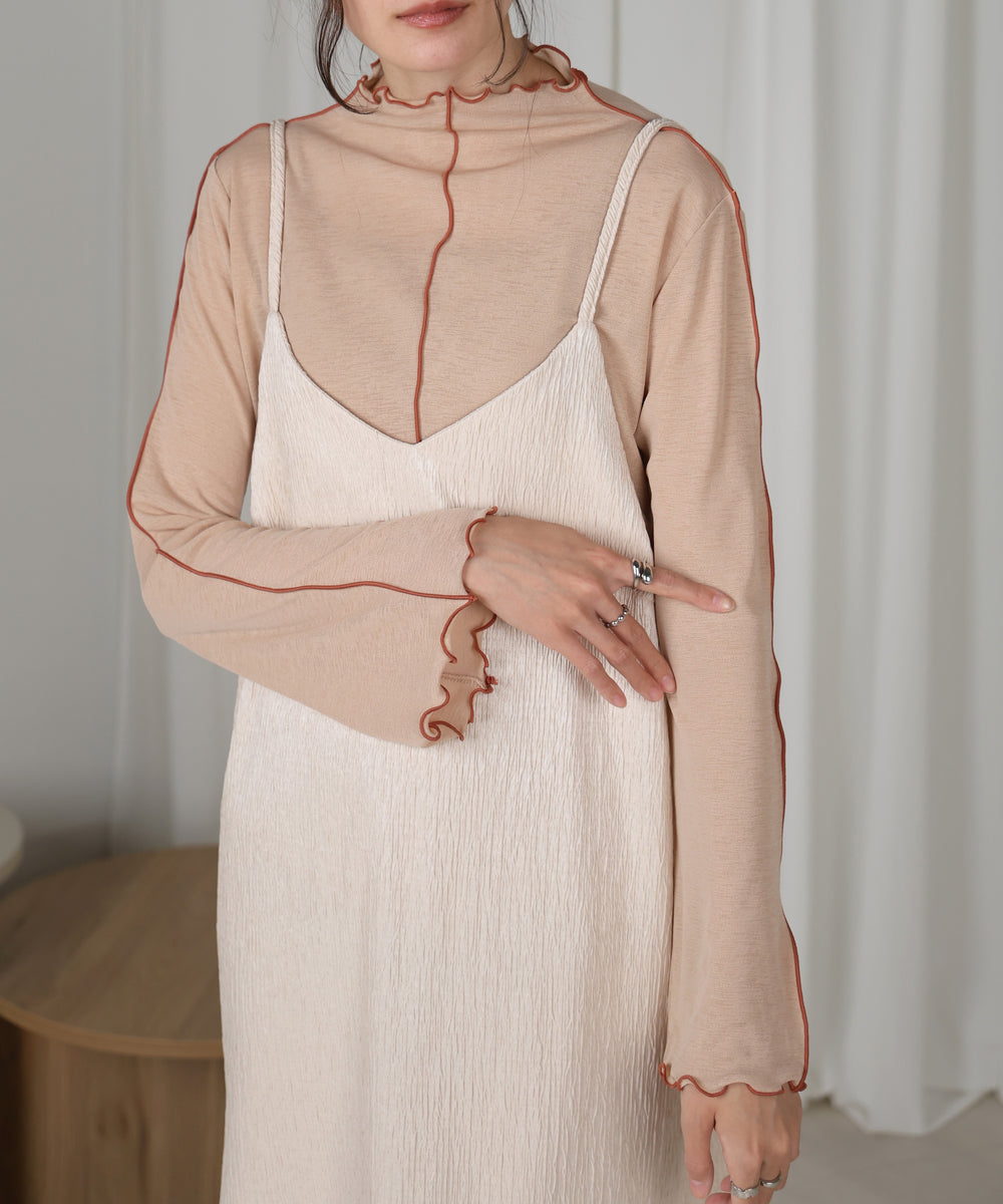 前後2WAY配色メロウカットソー