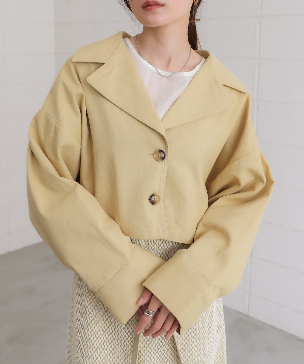 ルーズショートトレンチジャケット