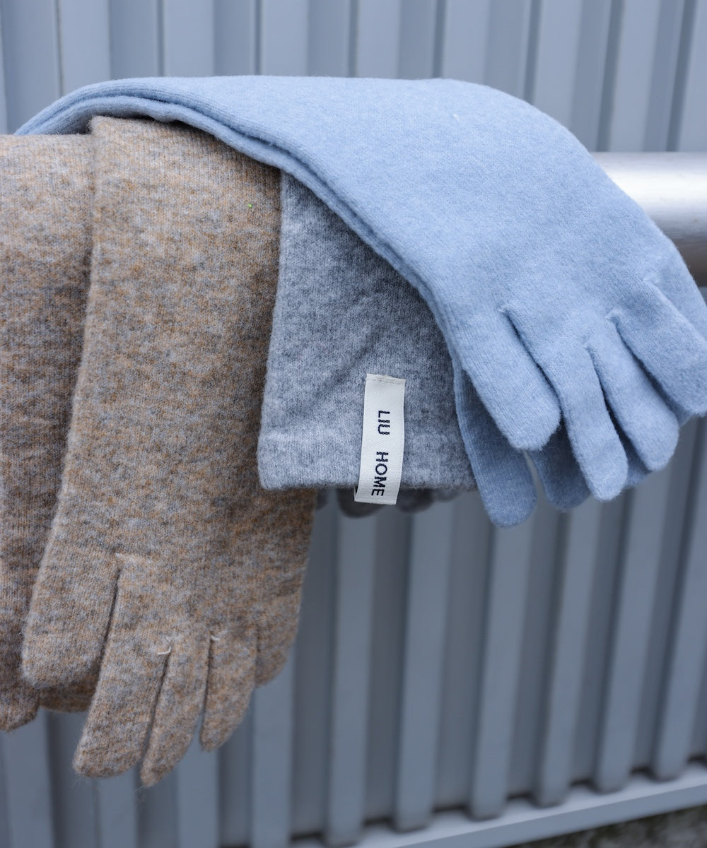 指穴ニットロングハンドウォーマー