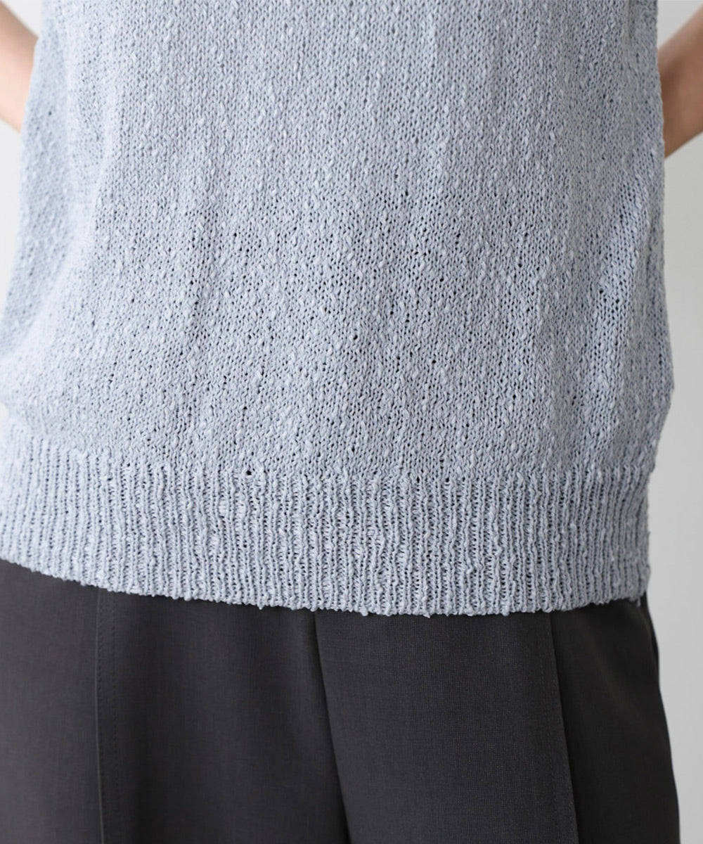 ニュアンス編みサマーニットベスト