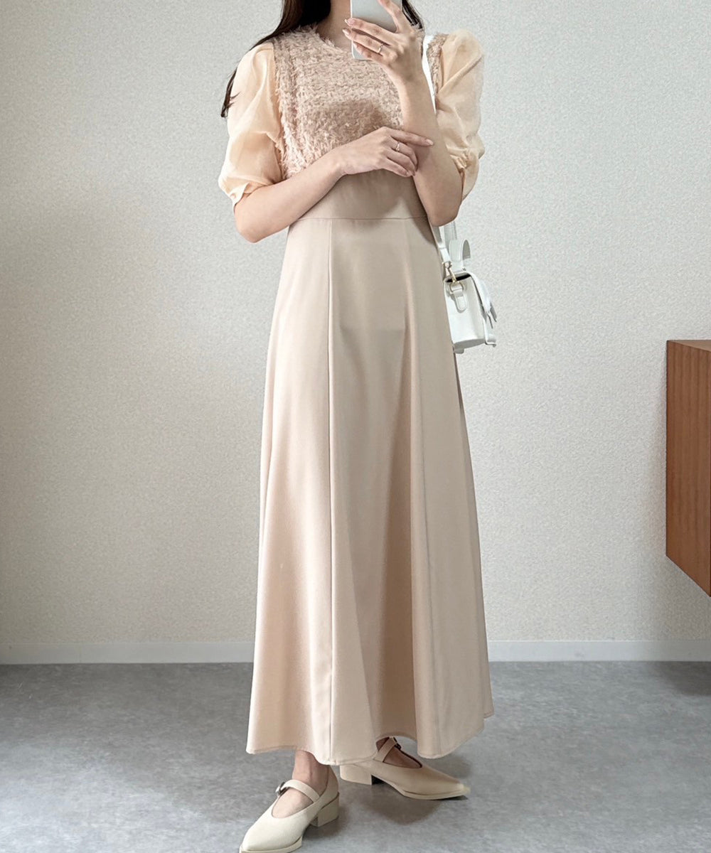 SHAGGY SWITCHING FLARE ONEPIECE