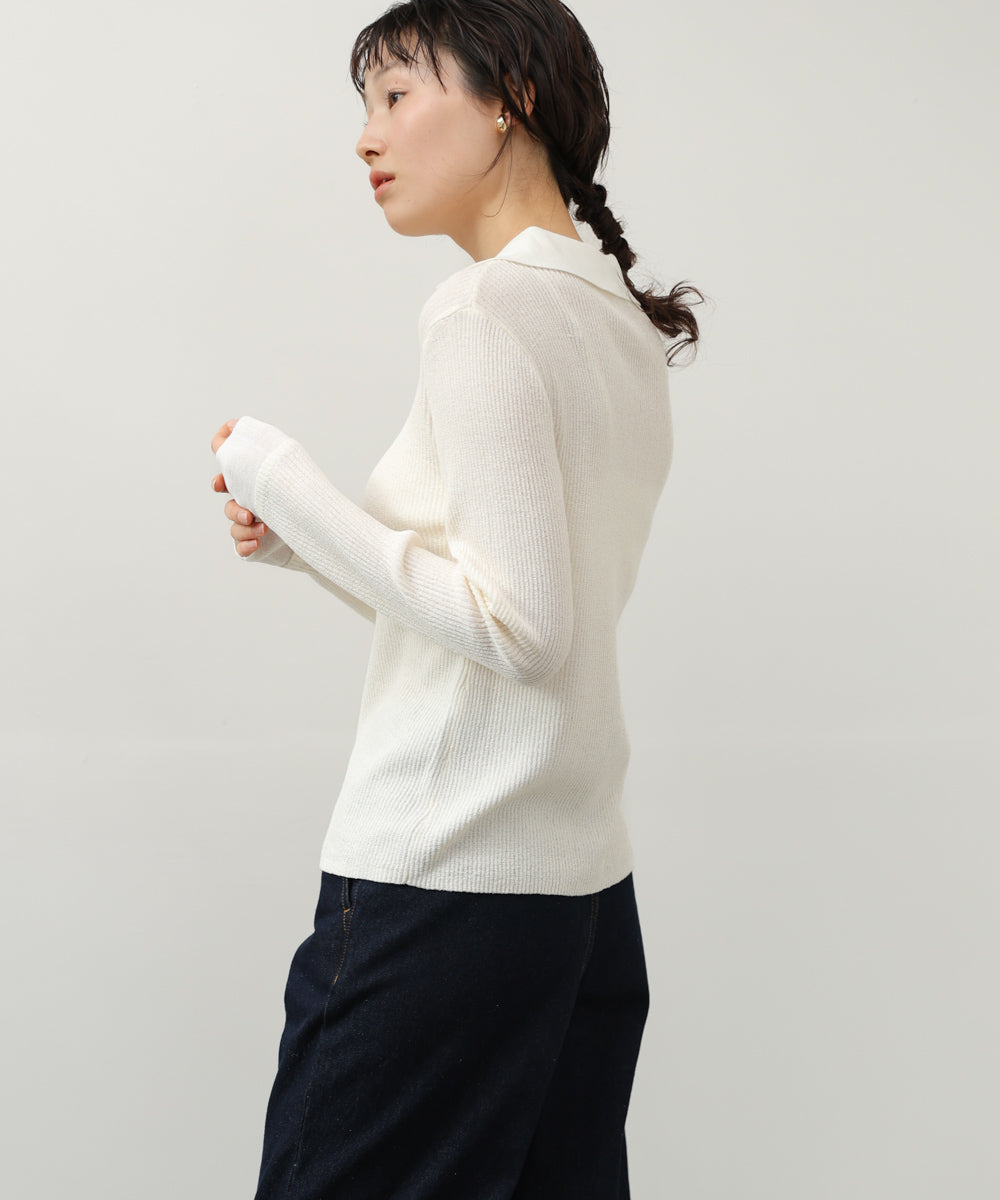 レイヤードライクニットカーディガン