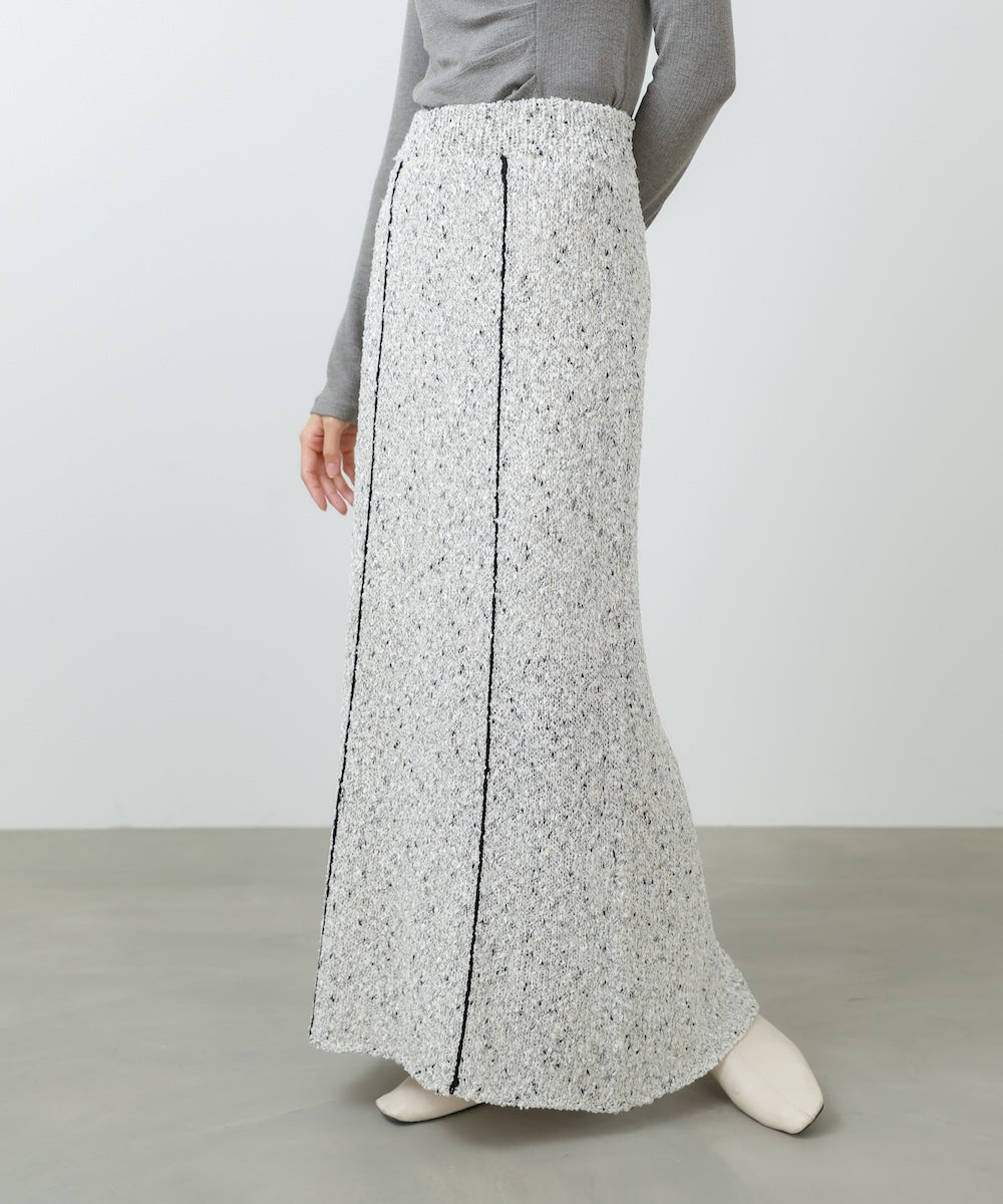 【セットアップ対応可能】【選べるサイズ展開】MIX編みラインニットスカート