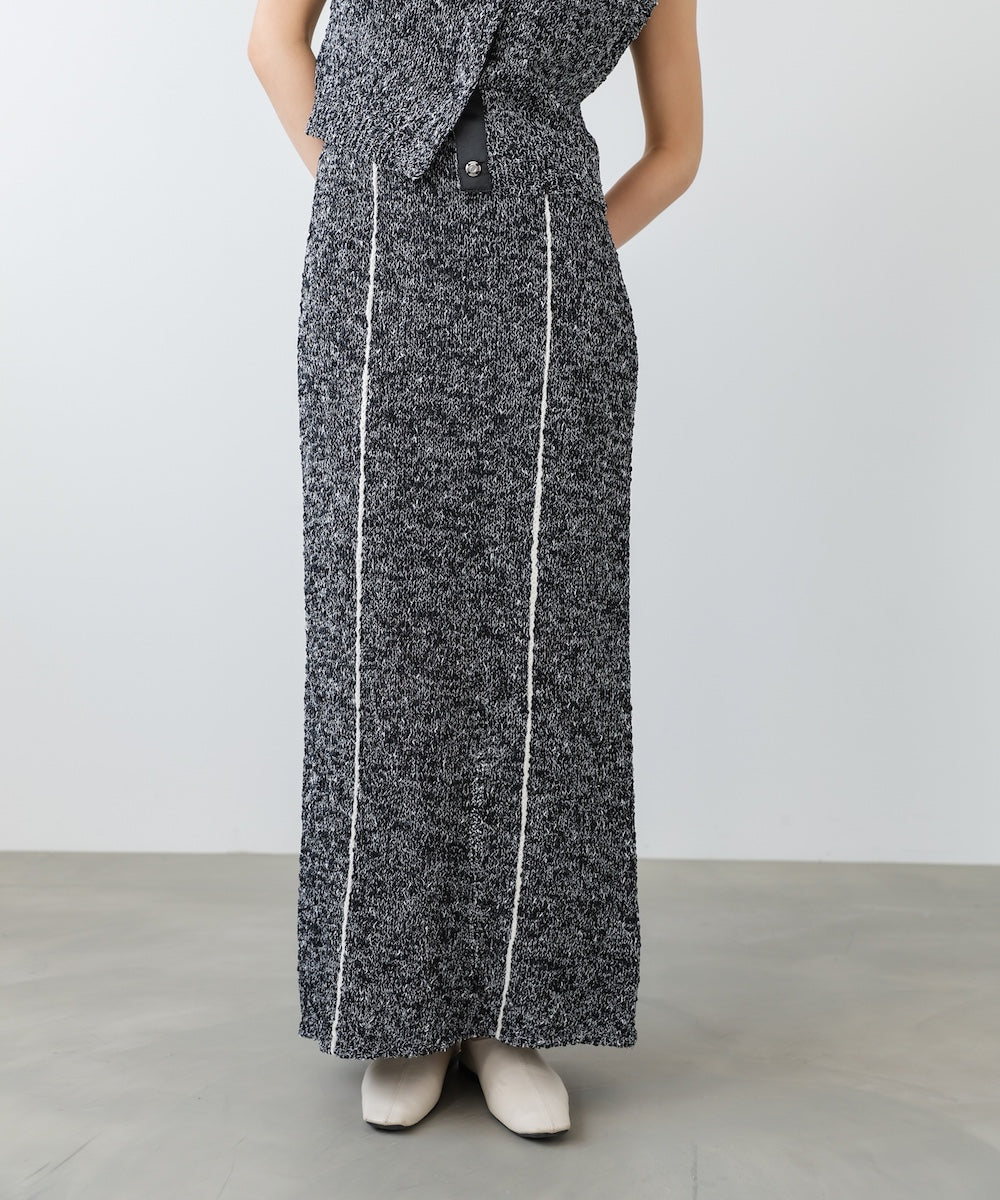 【セットアップ対応可能】【選べるサイズ展開】MIX編みラインニットスカート