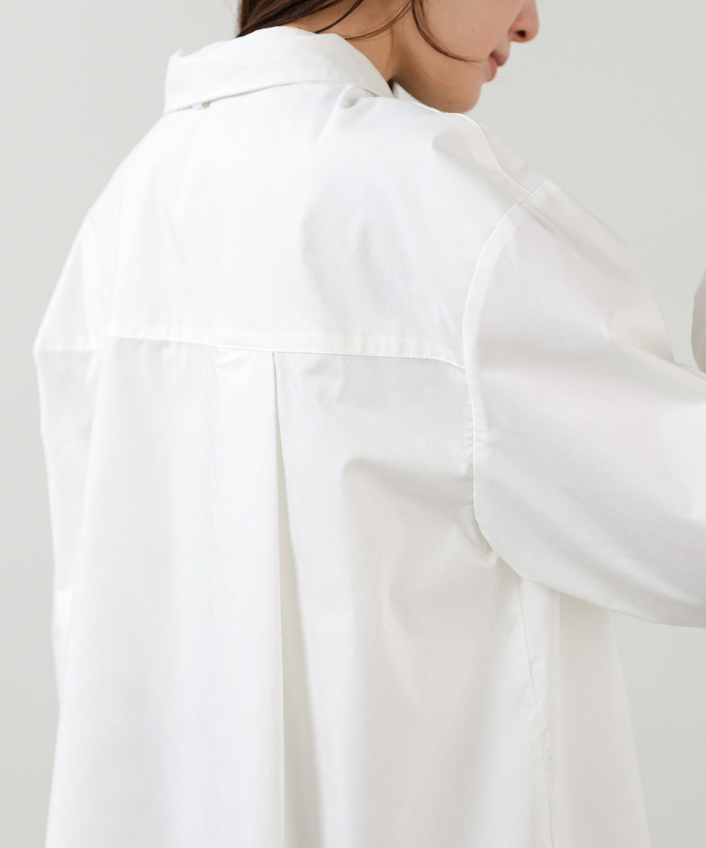 袖タックボウタイリボン付ブラウス