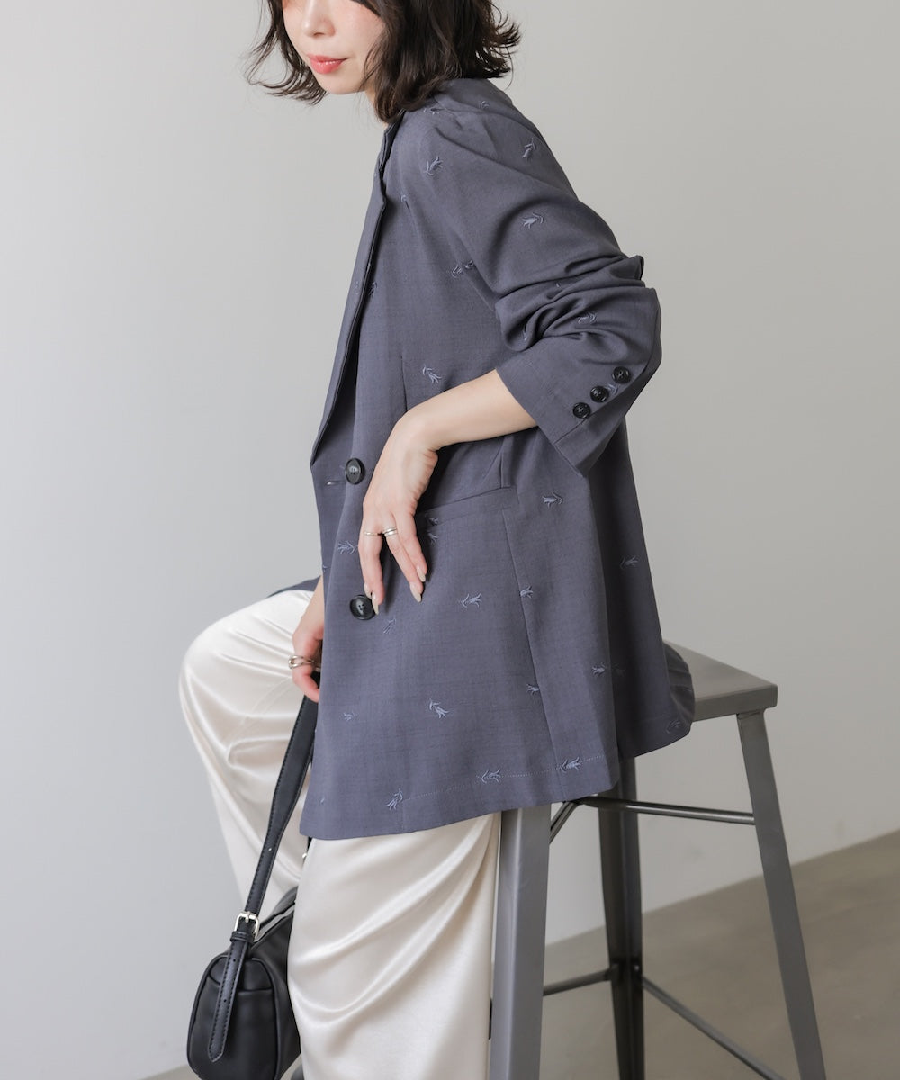 ◆発売前◆【セットアップ対応】刺繍シャツジャケット