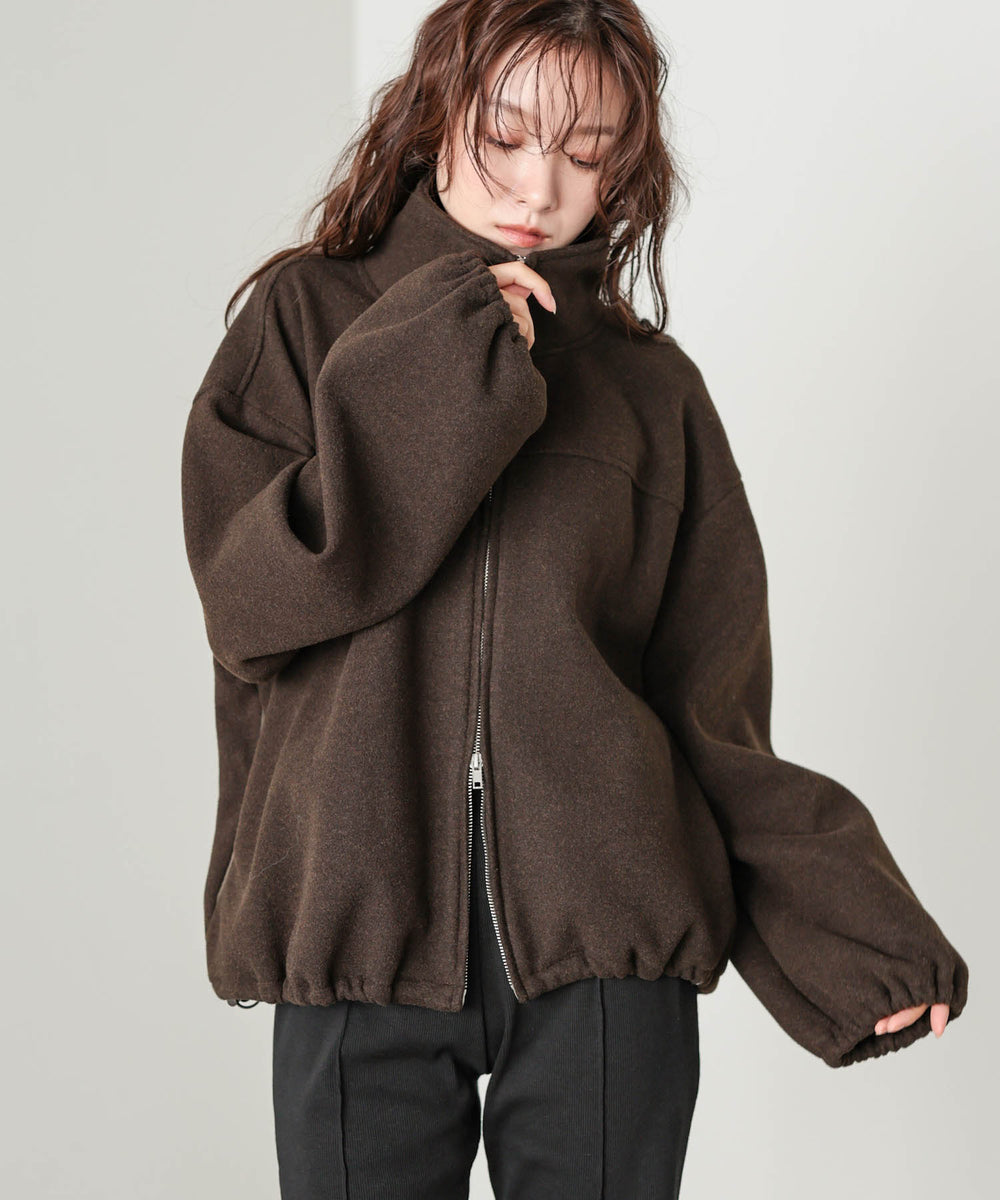 Wジップフリースブルゾン