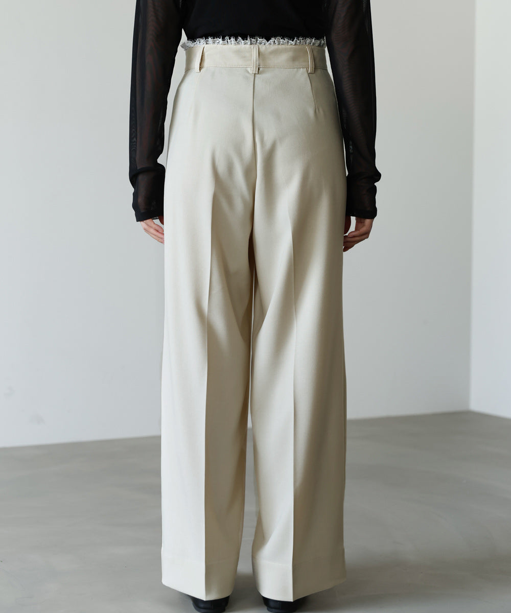 【サイズ展開あり】ウエストレースパンツ