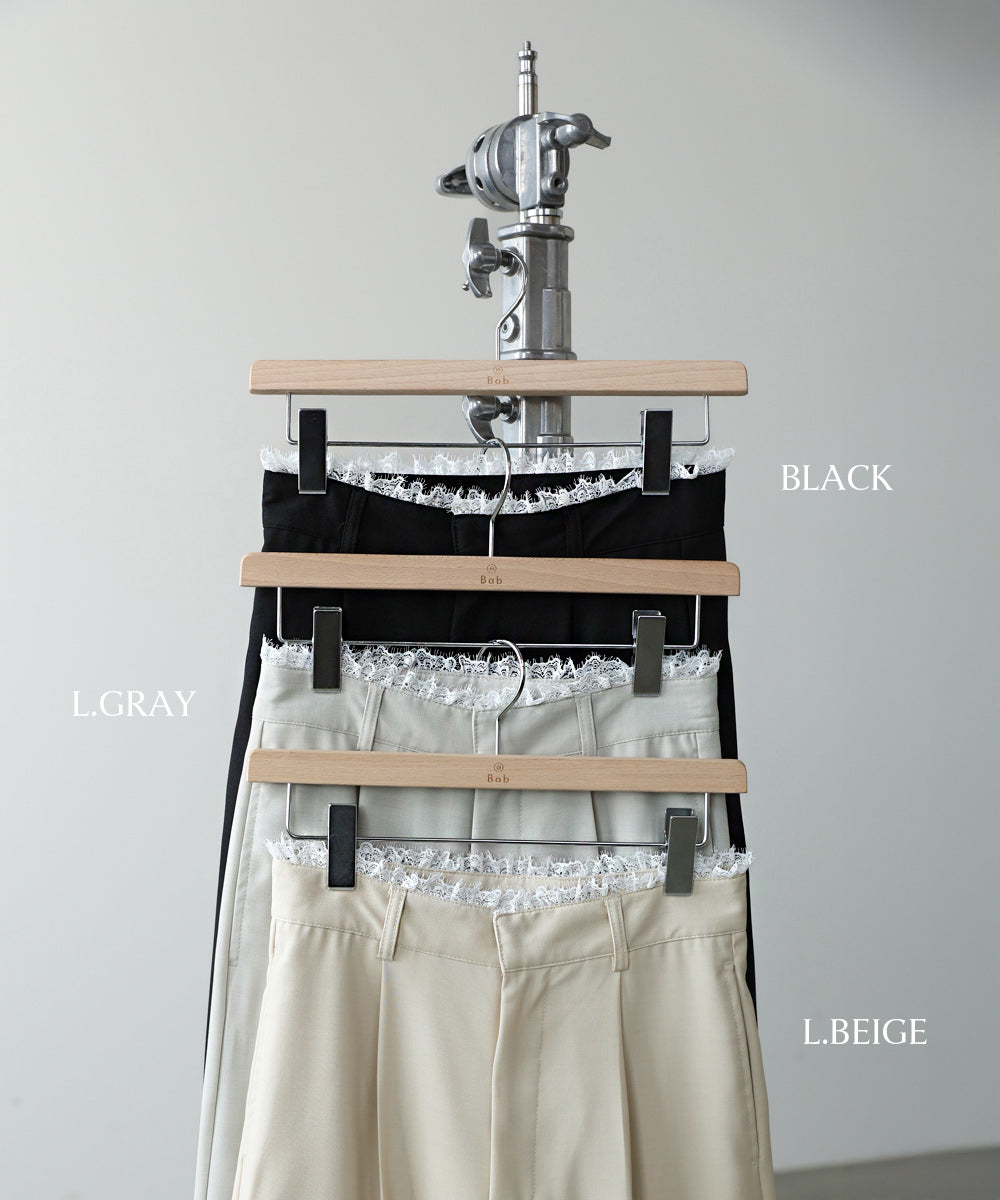 【サイズ展開あり】ウエストレースパンツ