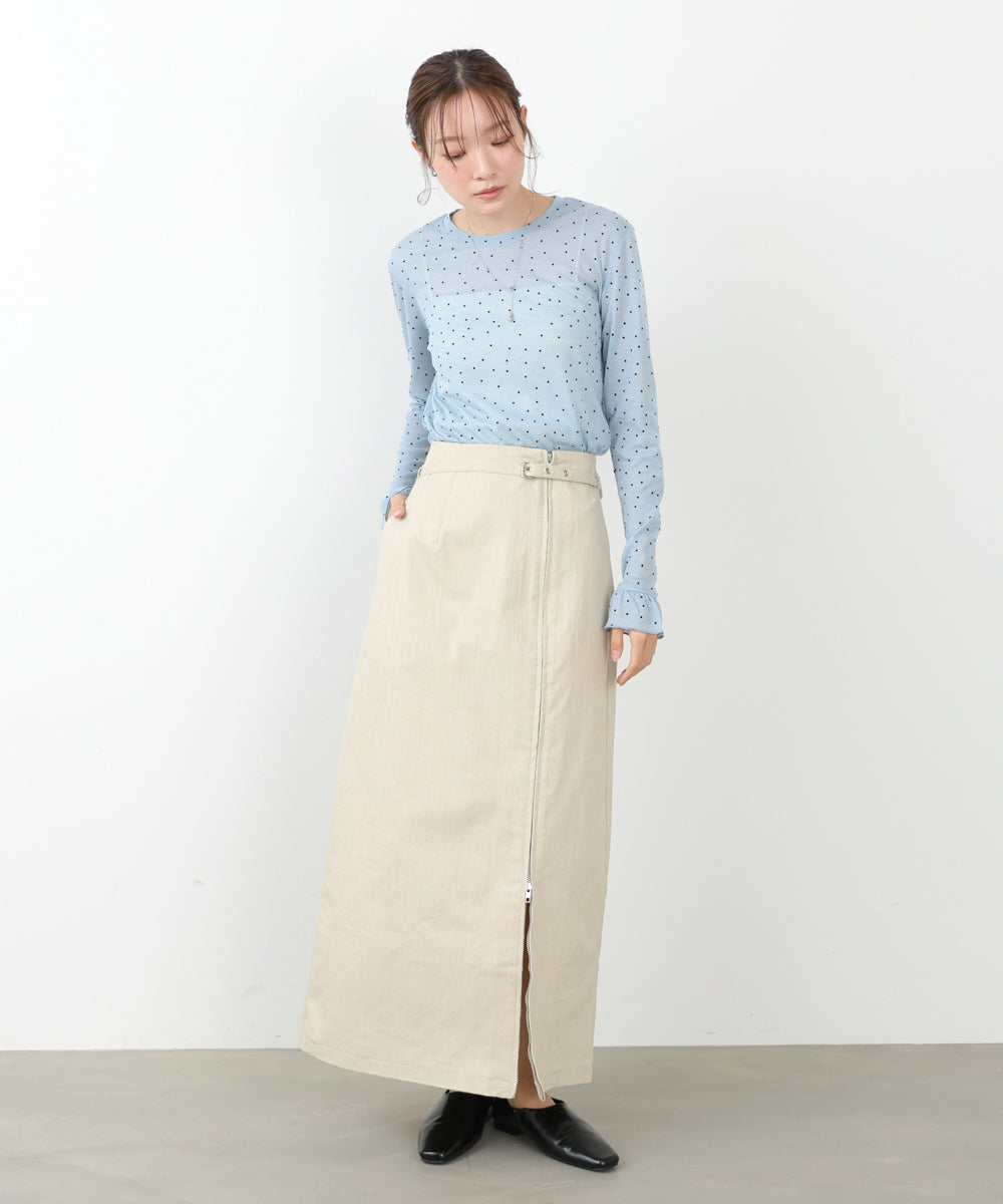 フロントWジップタイトスカート