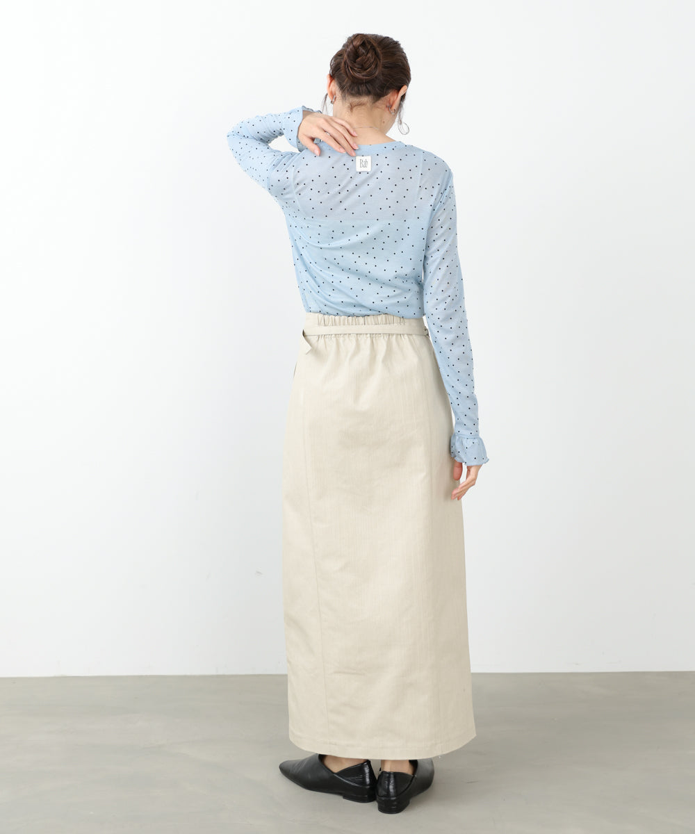 フロントWジップタイトスカート