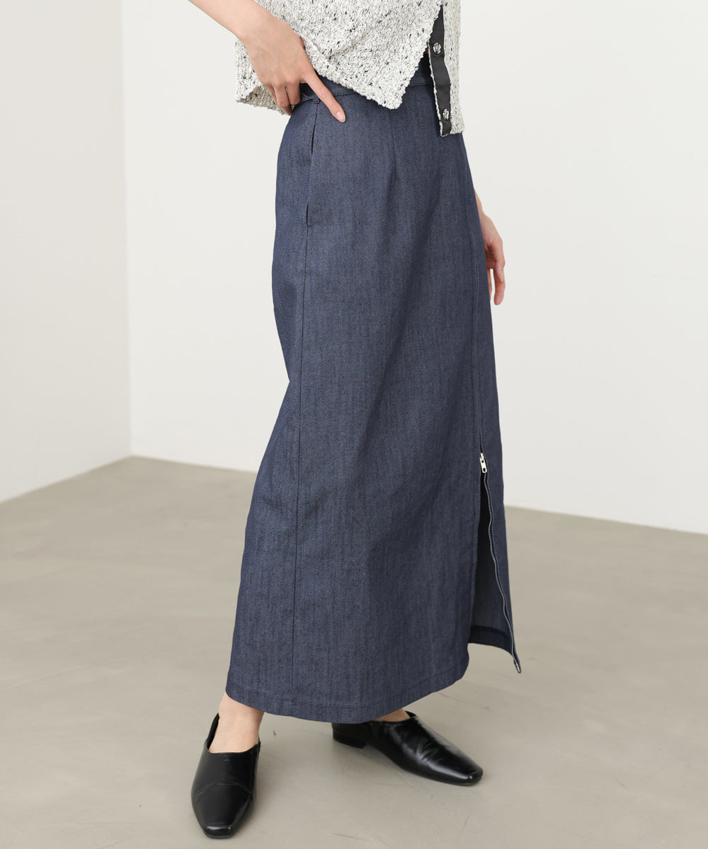 フロントWジップタイトスカート