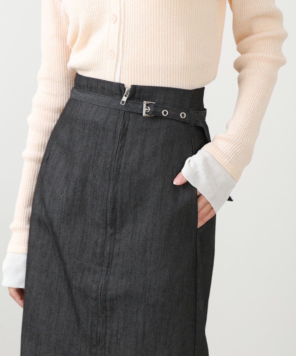 フロントWジップタイトスカート