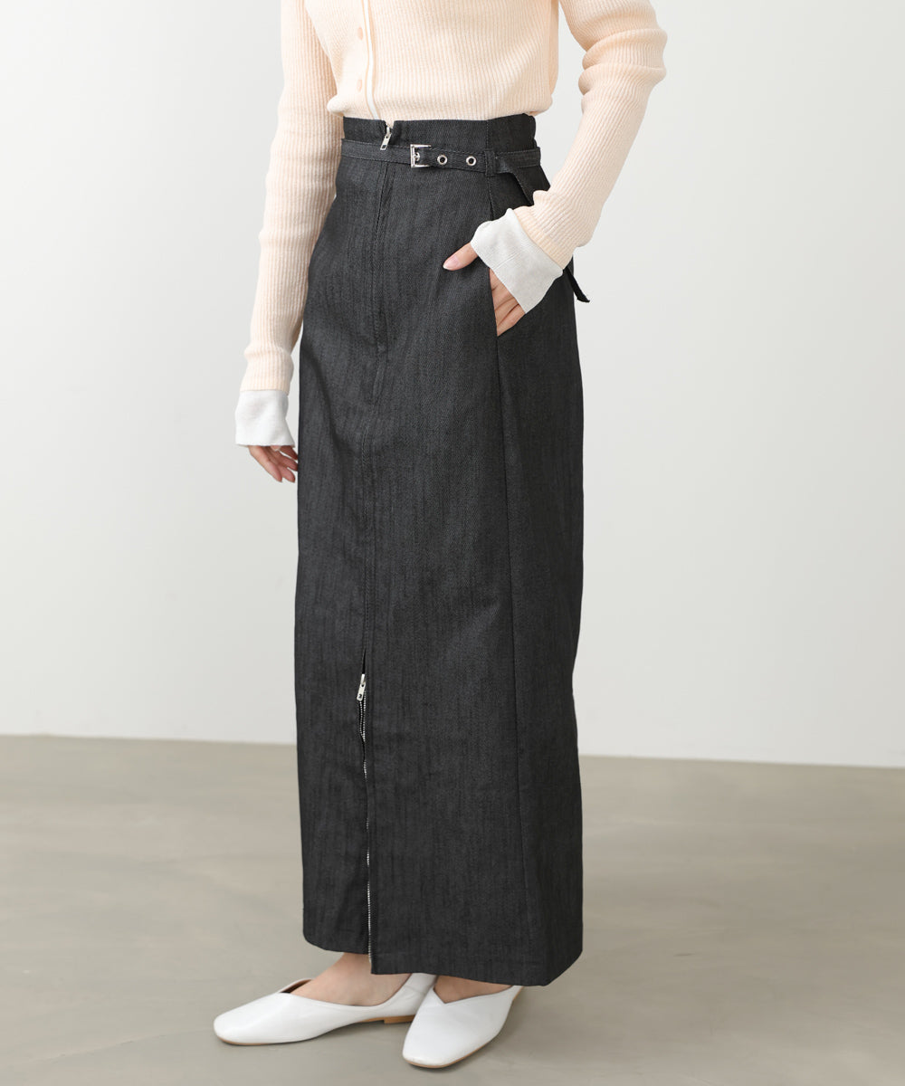 フロントWジップタイトスカート