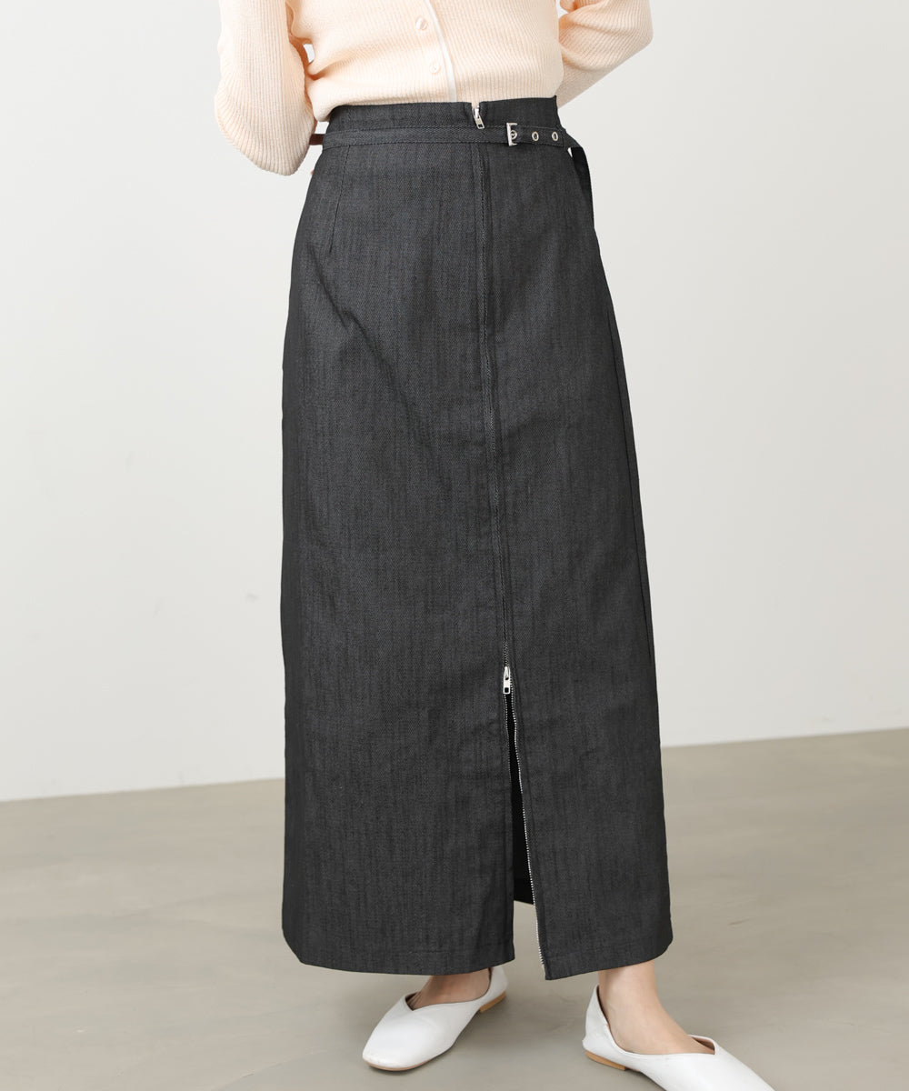 フロントWジップタイトスカート