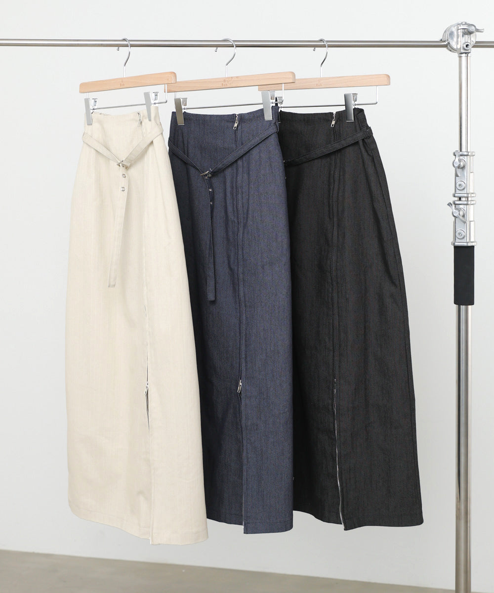 フロントWジップタイトスカート